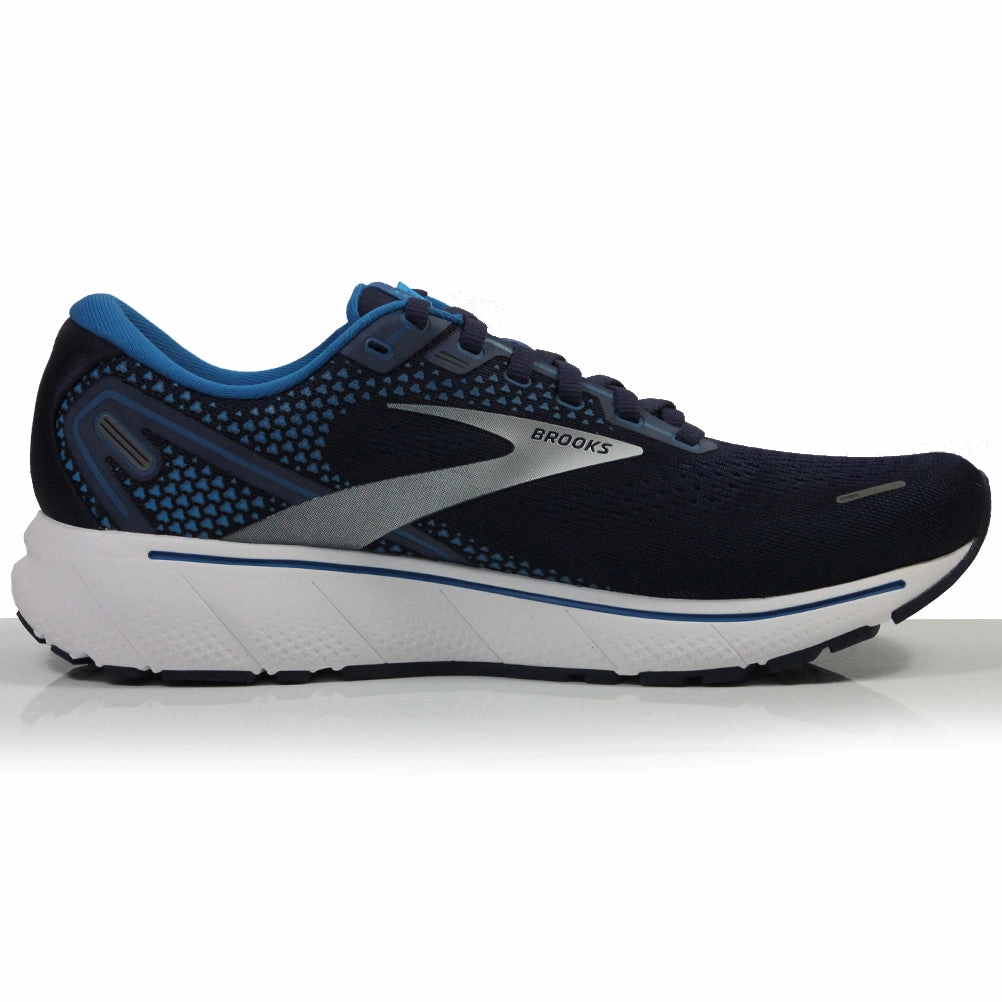 Brooks Ghost 14 Men's Running Shoe - Navy/Stellar/White Running Shoes For Feet