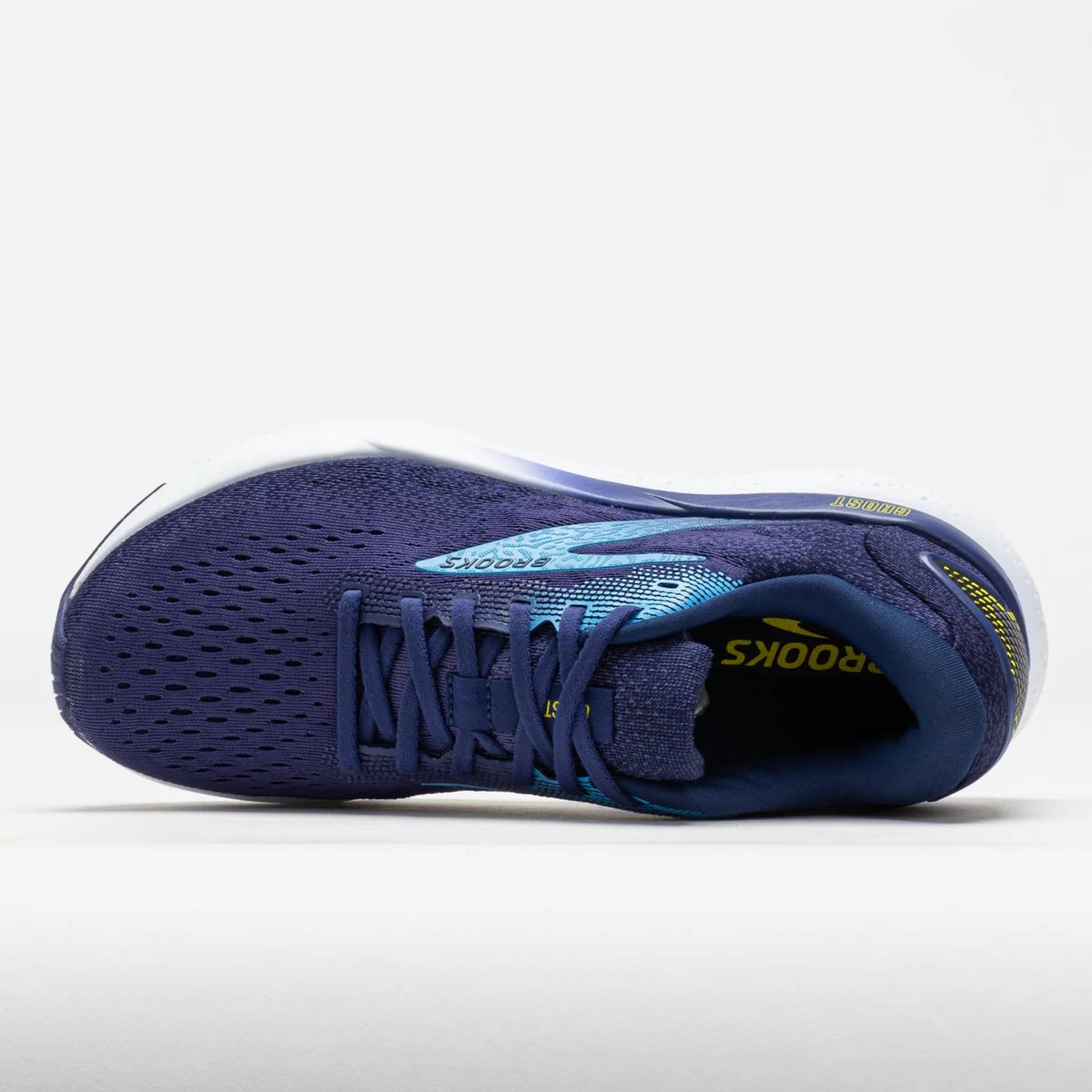 Brooks Ghost 16 (Blue/Bonnie Blue/Yellow) - Men's Hyrox Training Shoe