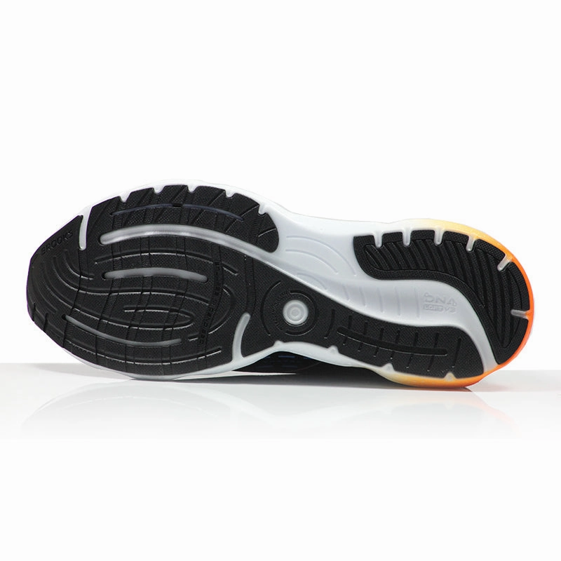 Running Shoes With Best Arch Support Brooks Glycerin 20 Men's 2E Wide Fit Running Shoe - Black/Classic Blue/Orange