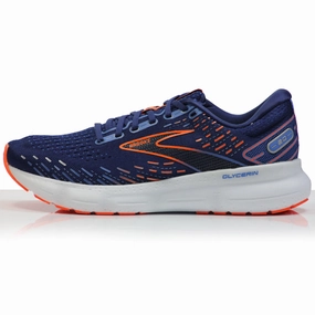 Tarahumara Running Shoes Brooks Glycerin 20 Men's Running Shoe - Blue Depths/Palace Blue/Orange