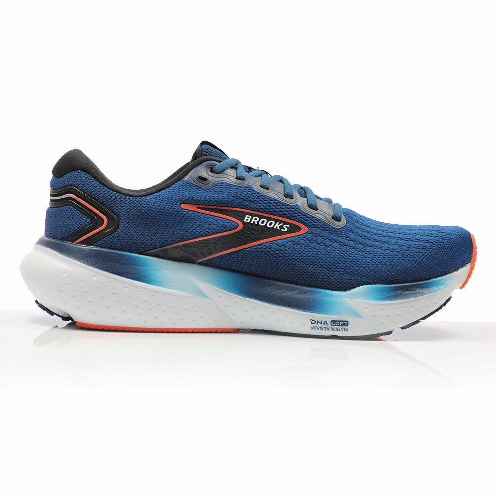 Brooks Glycerin 21 Men's Running Shoe - Blue Opal/Black/Nasturtium Running Shoes Fuelcell