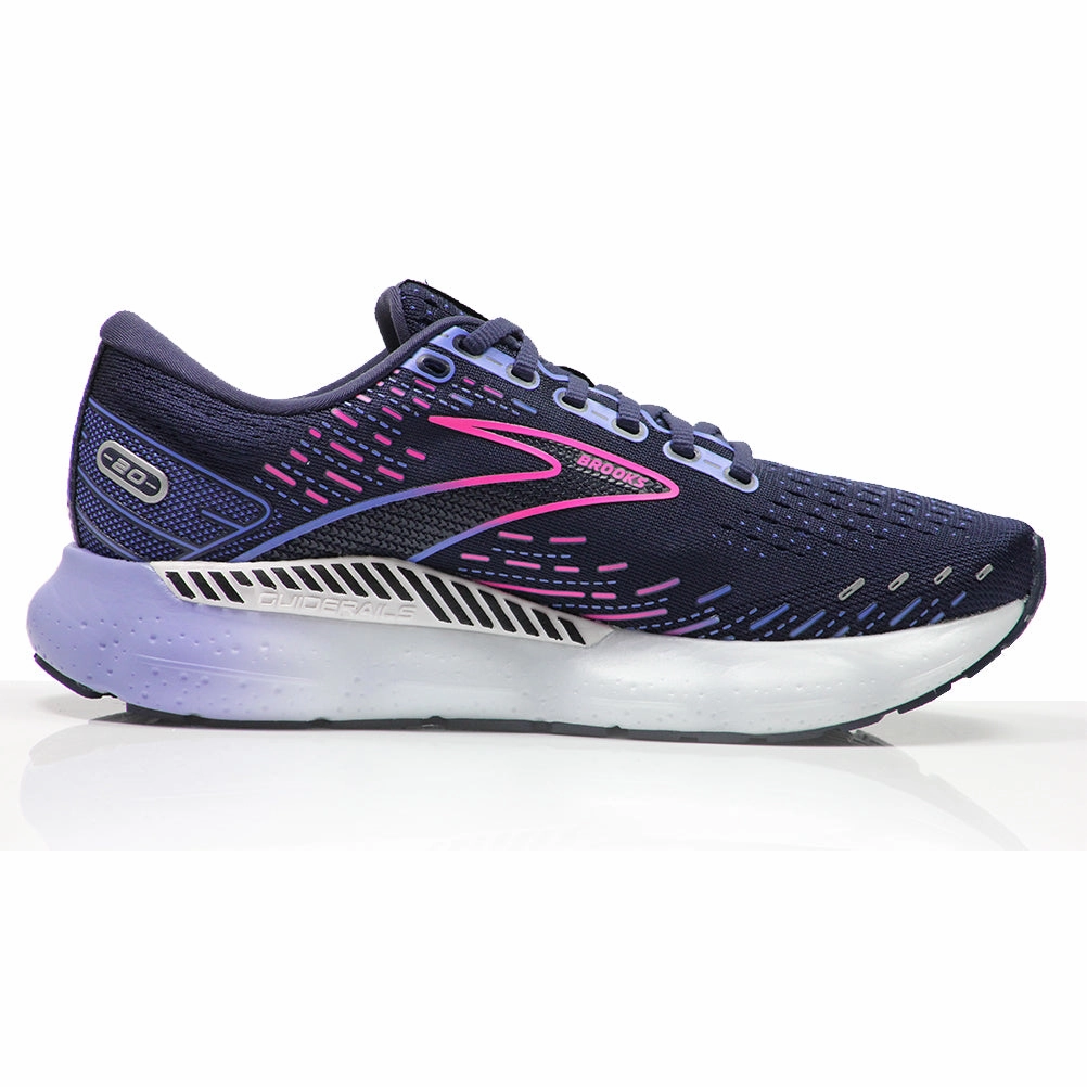 Brooks Glycerin GTS 20 Men's Running Shoe - Black/Classic Blue/Orange Running Shoes Dsw