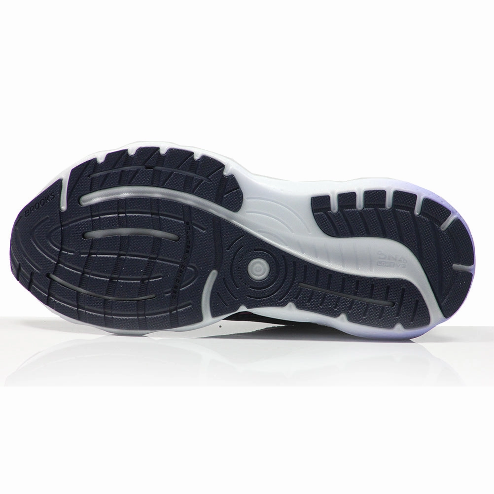 Brooks Glycerin GTS 20 Men's Running Shoe - Black/Classic Blue/Orange Best Running Shoes Fallen Arches