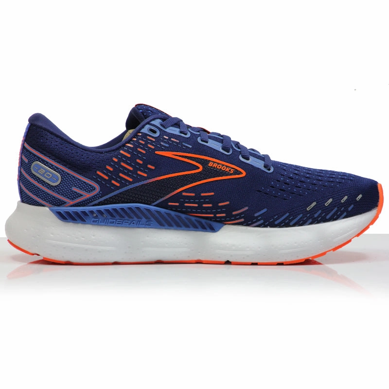 Brooks Glycerin GTS 20 Men's Running Shoe - Blue Depths/Palace Blue/Orange Lightweight Running Shoes