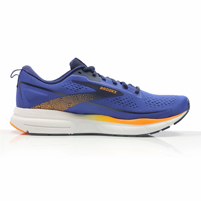 Running Shoes Marathon Uk Brooks Trace 3 Men's Running Shoe - Blue/Peacoat/Orange