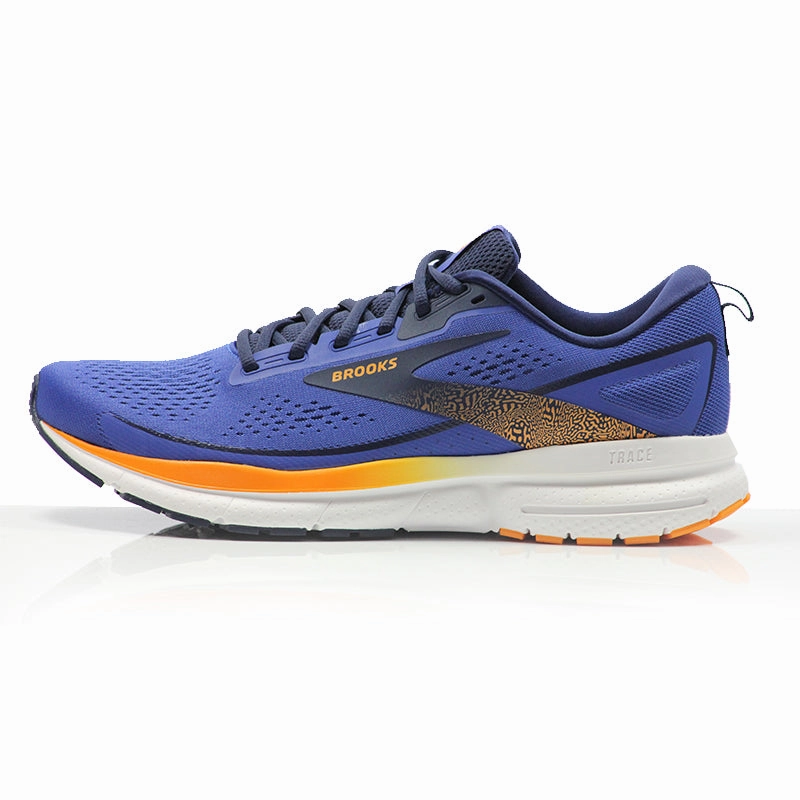 Best Running Shoes For 5k Races Brooks Trace 3 Men's Running Shoe - Blue/Peacoat/Orange