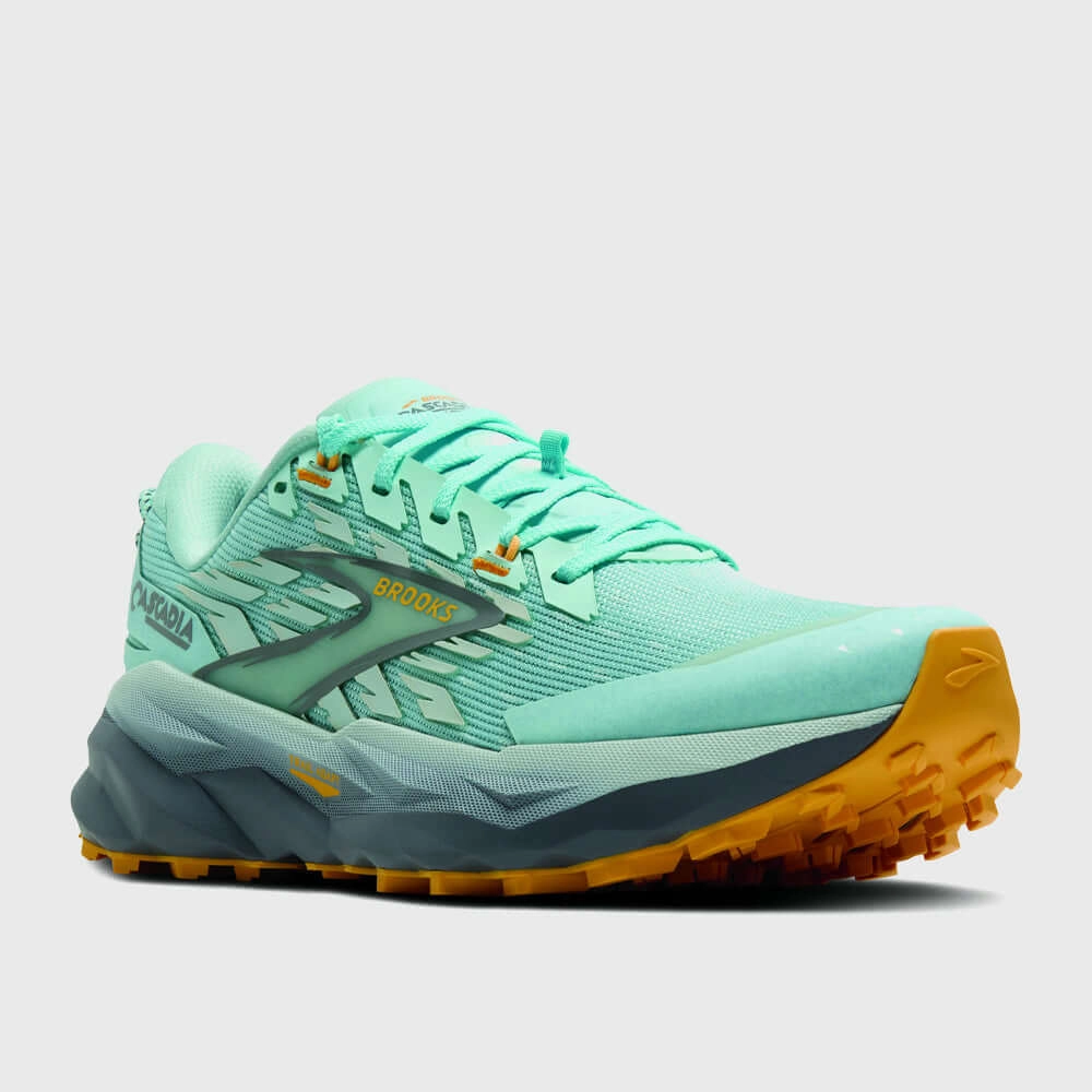 Best Trail Shoes Wide Toe Box Brooks Womens Cascadia 19 Trail Running Shoes Blue