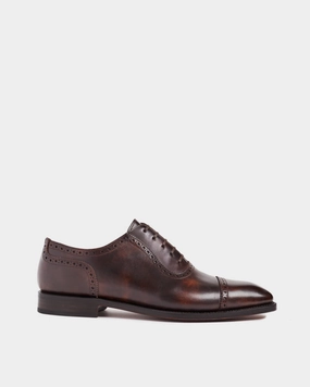 Born Oxford Shoes Brown Brogue Oxford Dress Shoe