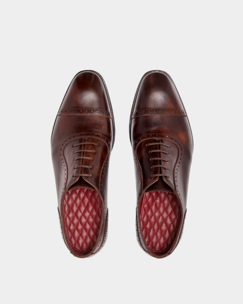 Chunky Heel Oxfords Brown Brogue Oxford Dress Shoe