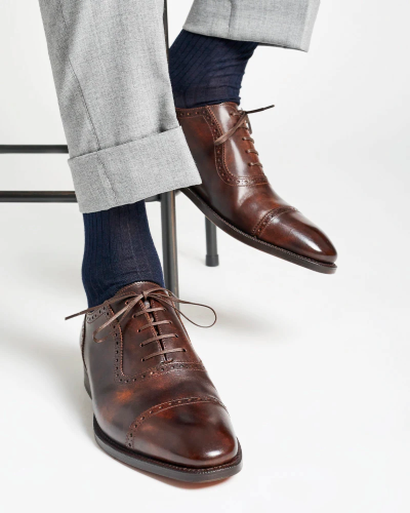 Neutral Oxfords Brown Brogue Oxford Dress Shoe