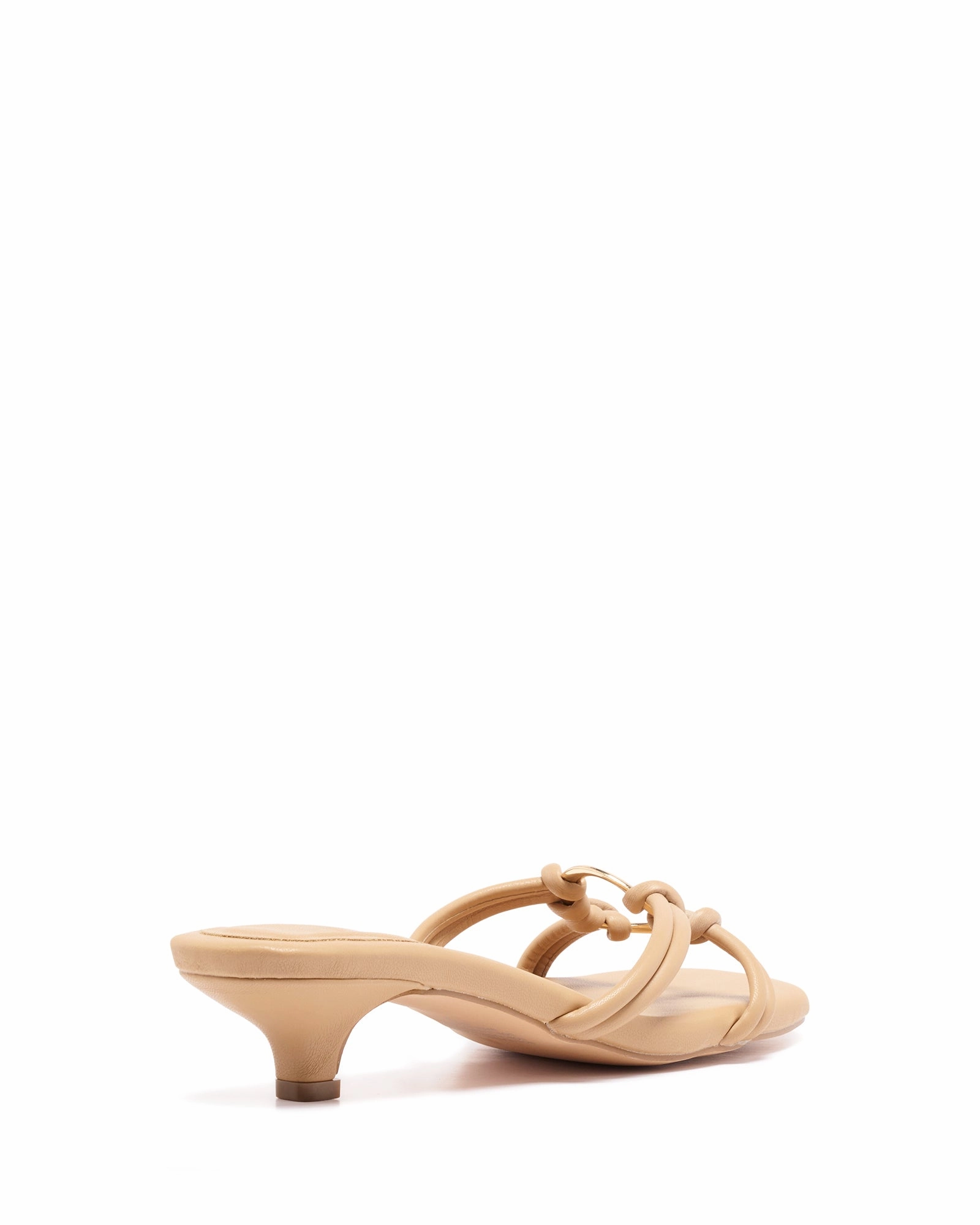 Haze Heel Toffee Wooden High Heel Sandals