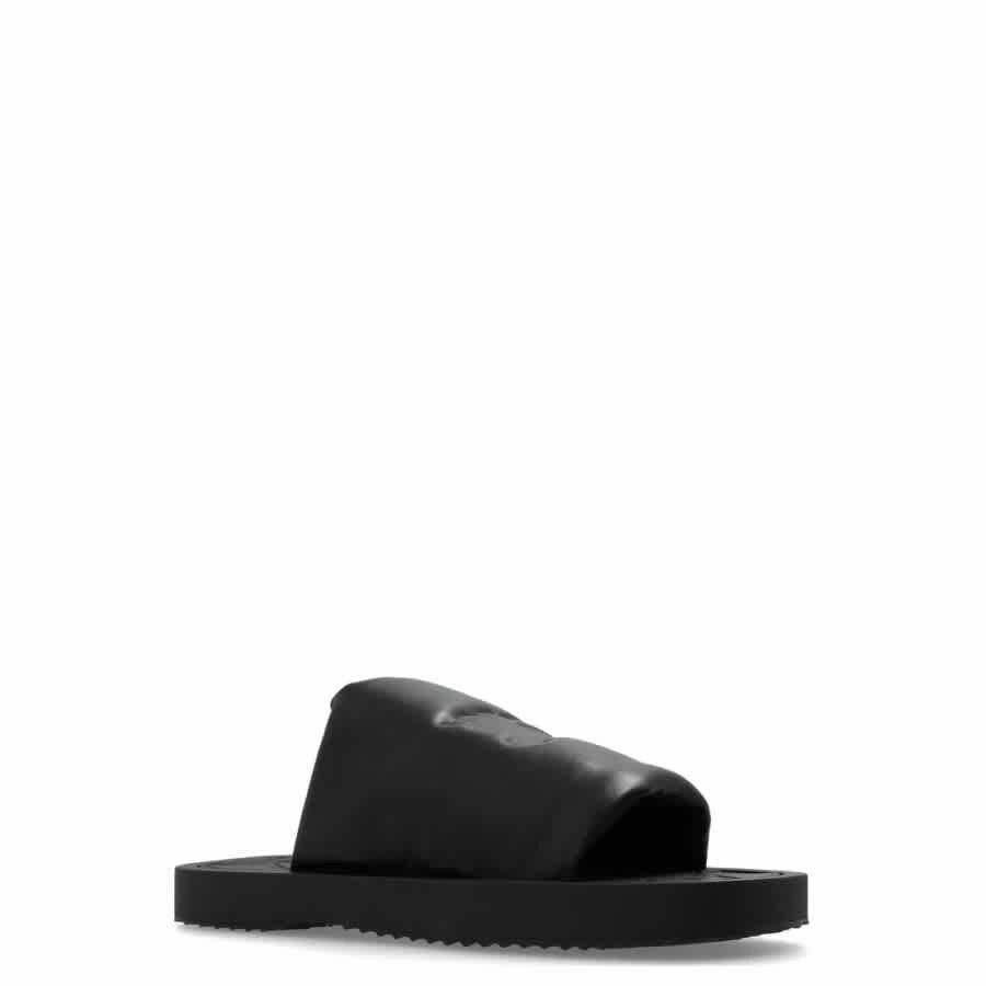 Burberry Knight Motif EKD Slab Leather Slides Wedding Slippers Bulk