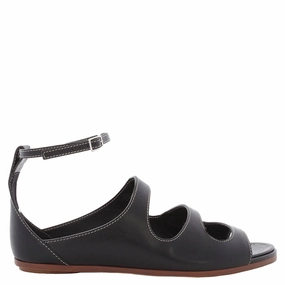 Burberry Ladies Black Kiersten Sandals Sandals Royal Resort