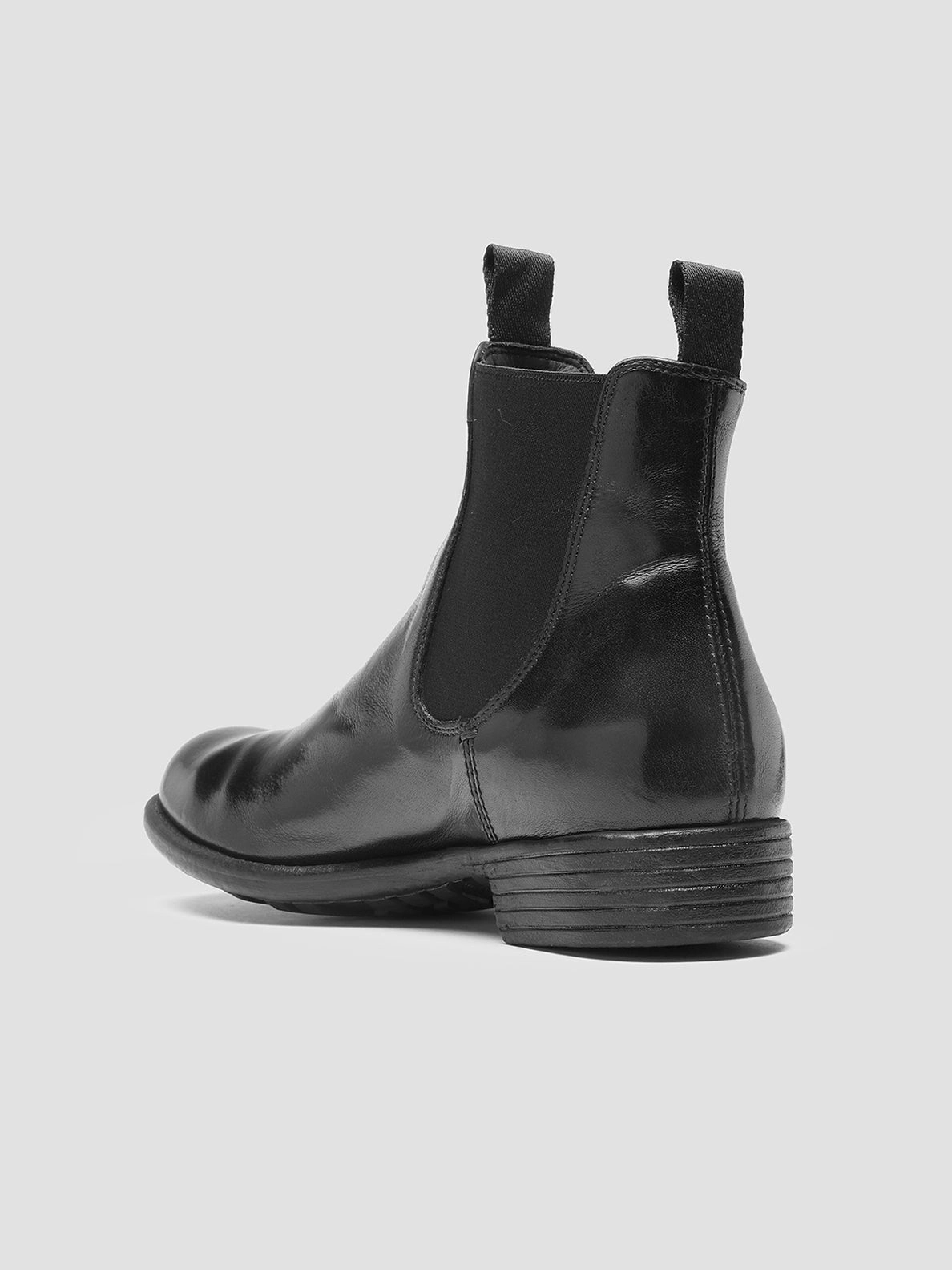 CALIXTE 004 - Black Leather Chelsea Boots Brown Chelsea Boots Sale