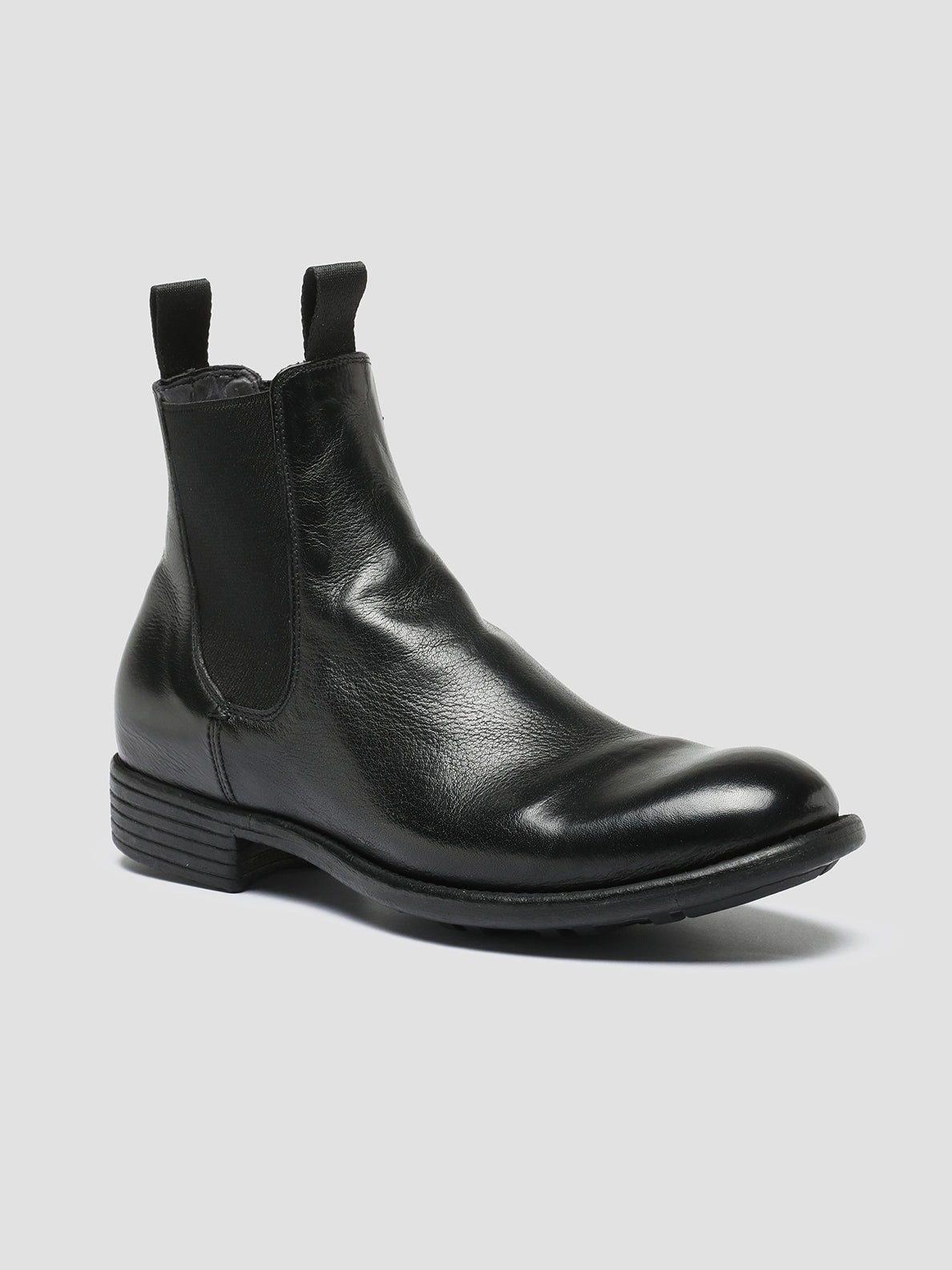 Cheap Suede Chelsea Boots CALIXTE 004 - Black Leather Chelsea Boots