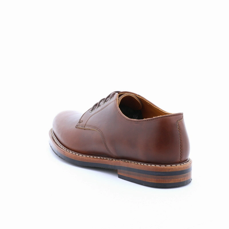 Lace Up Oxford Dress Shoes Camden Derby - Heritage Brown