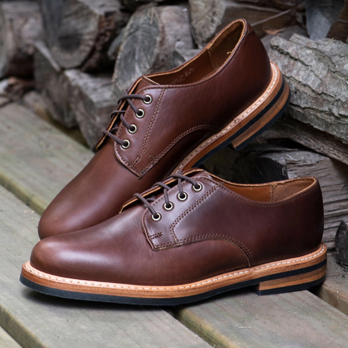 Crepe Sole Derby Shoes Camden Derby - Heritage Brown