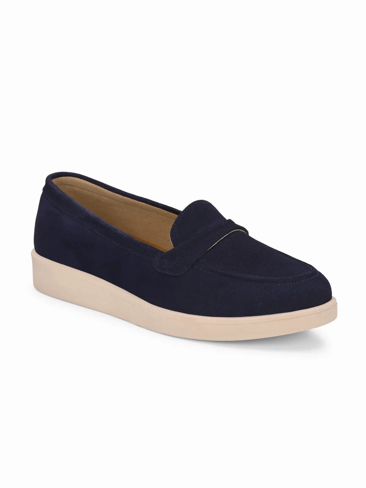 Zerogrand Loafers Carlita Suede Leather Loafers