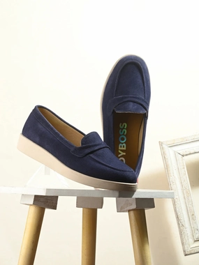 Carlita Suede Leather Loafers Loafers Shoes Driving