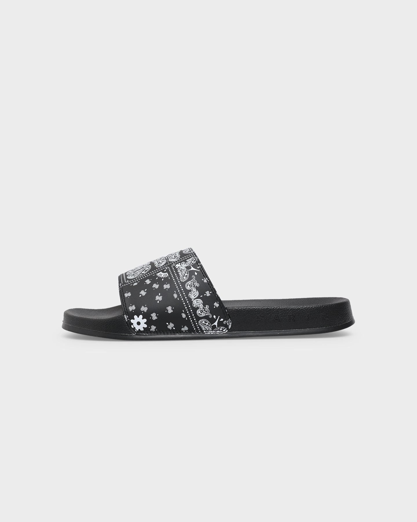 Slippers For In Home Carr Bandana Ultra Classique Slides Black/White