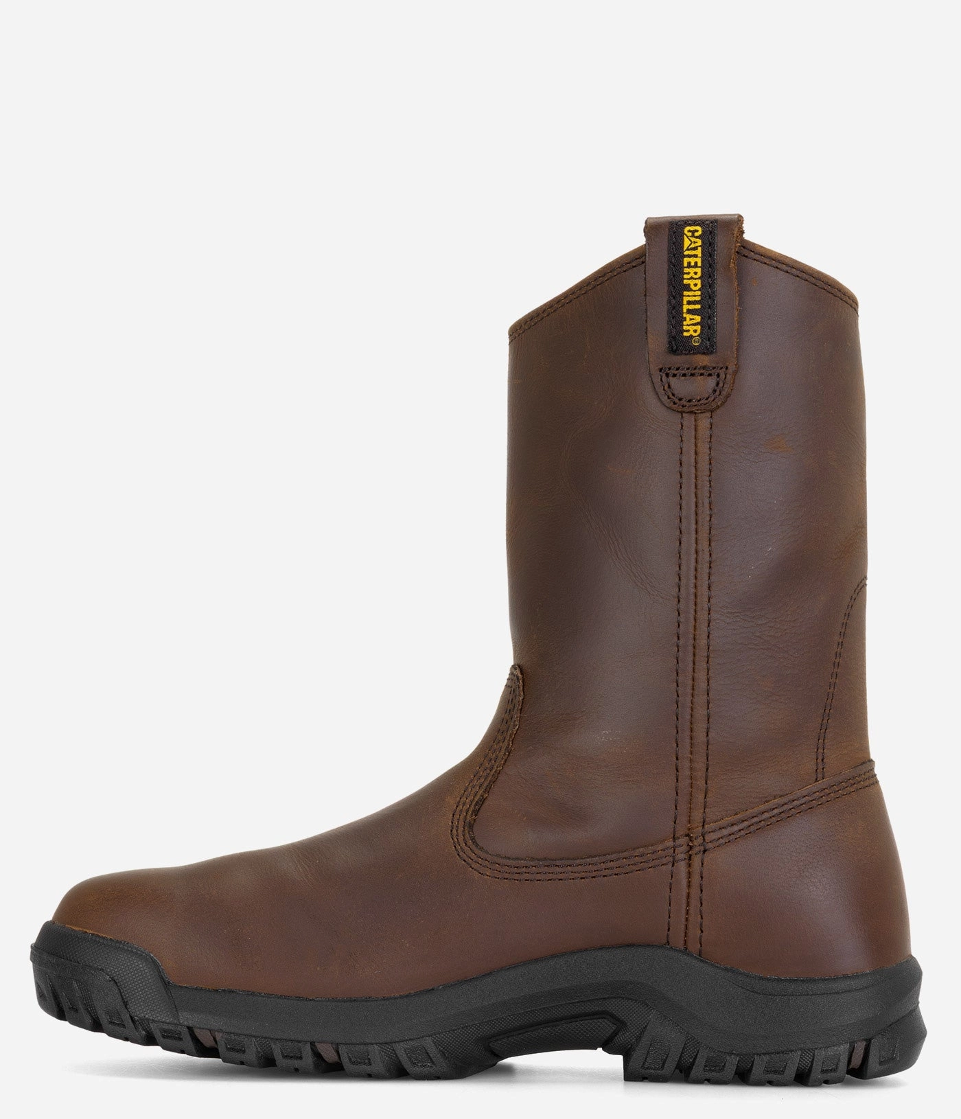 CAT Footwear Drawbar Steel Toe Pull-On Work Boot - Men Rough Out Cowboy Boots