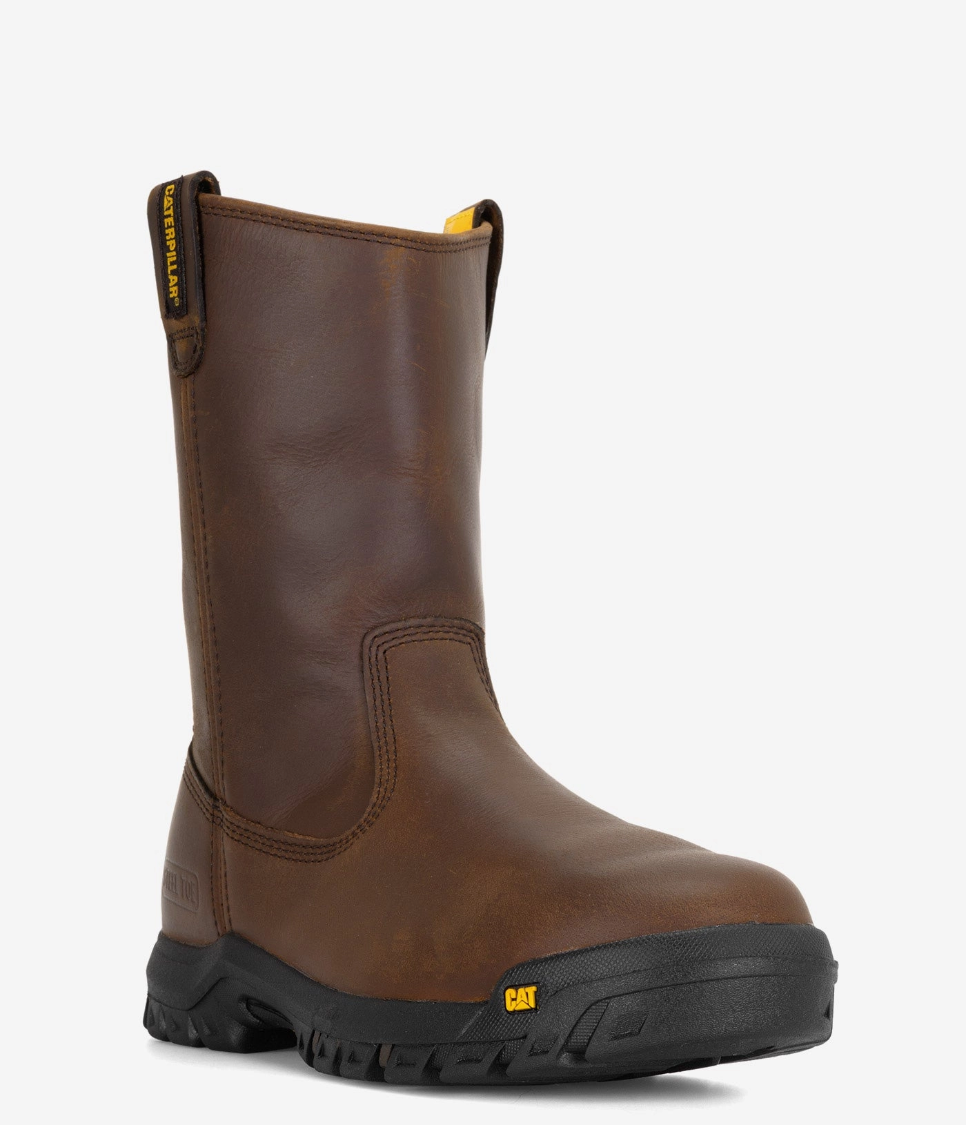 Autumn Boots CAT Footwear Drawbar Steel Toe Pull-On Work Boot - Men