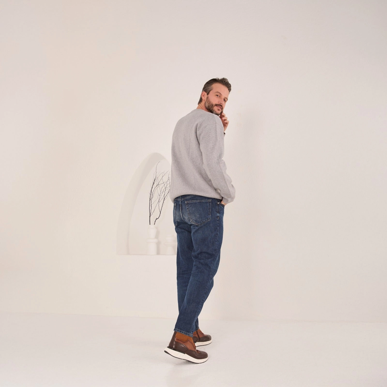 The Regent Brown Leather Wingtip Brogue Men Casual Boot Unna Boots For Lymphedema