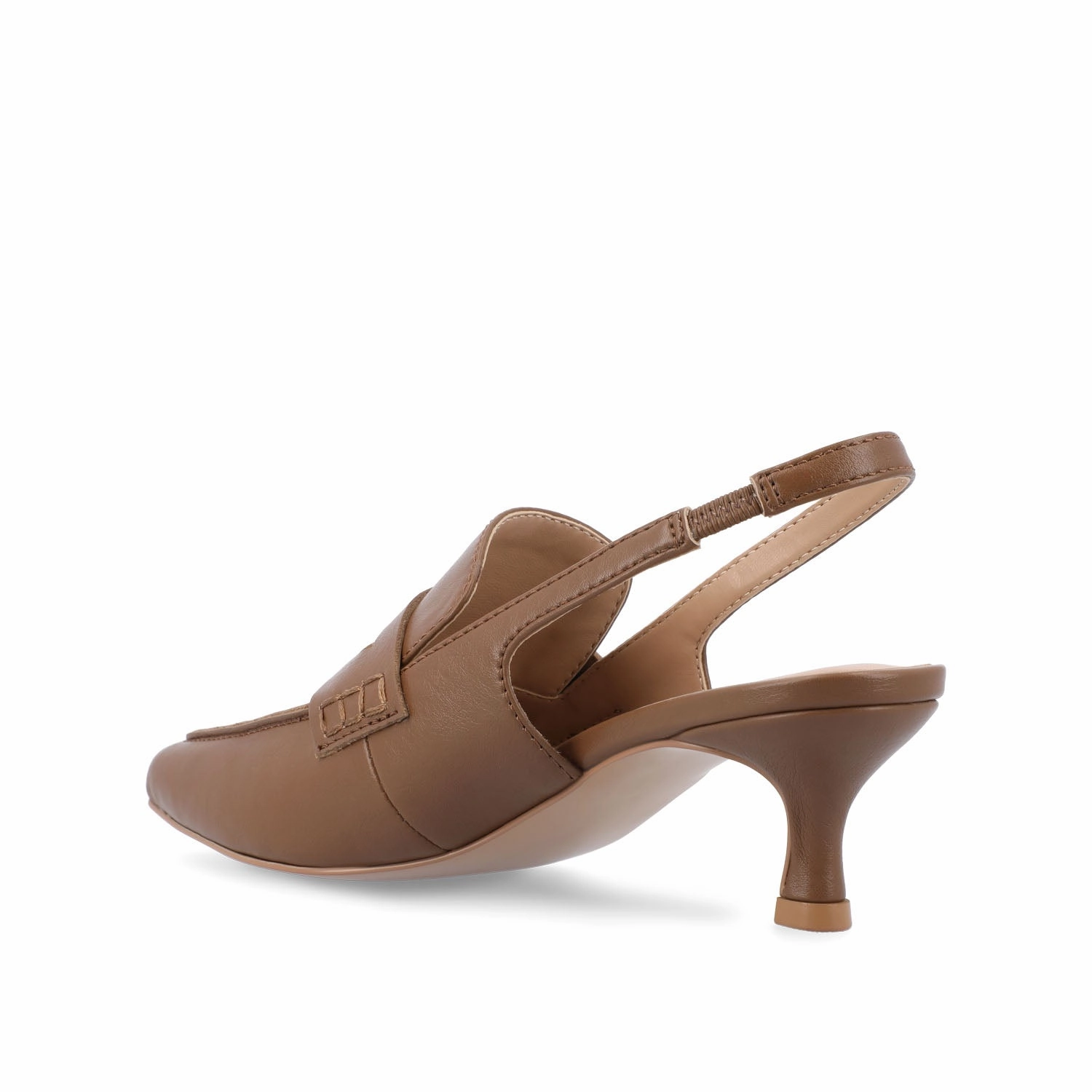 AMORY KITTEN HEEL LOAFERS IN VEGAN LEATHER