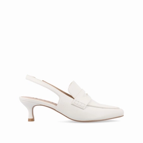 AMORY KITTEN HEEL LOAFERS IN VEGAN LEATHER Podiatrist High Heels