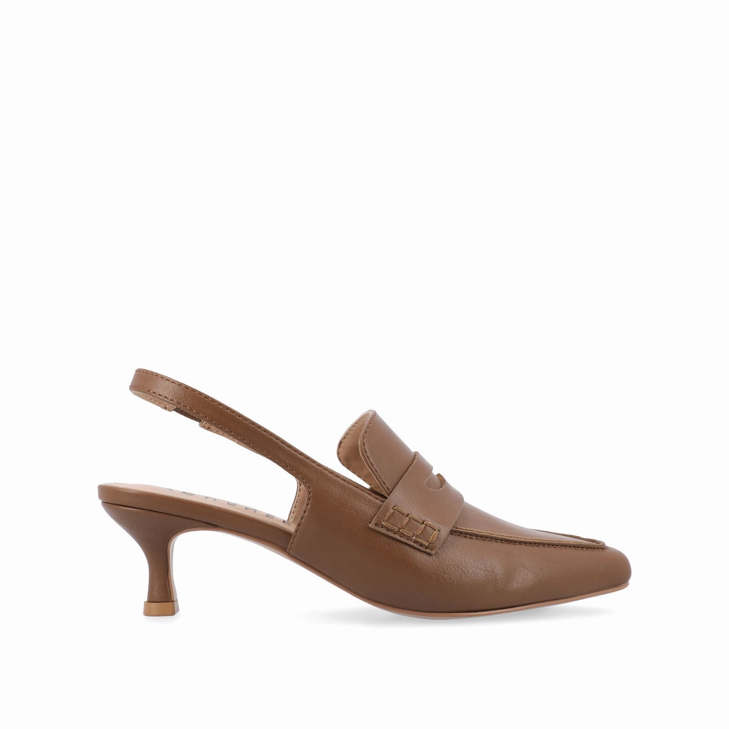 AMORY KITTEN HEEL LOAFERS IN VEGAN LEATHER
