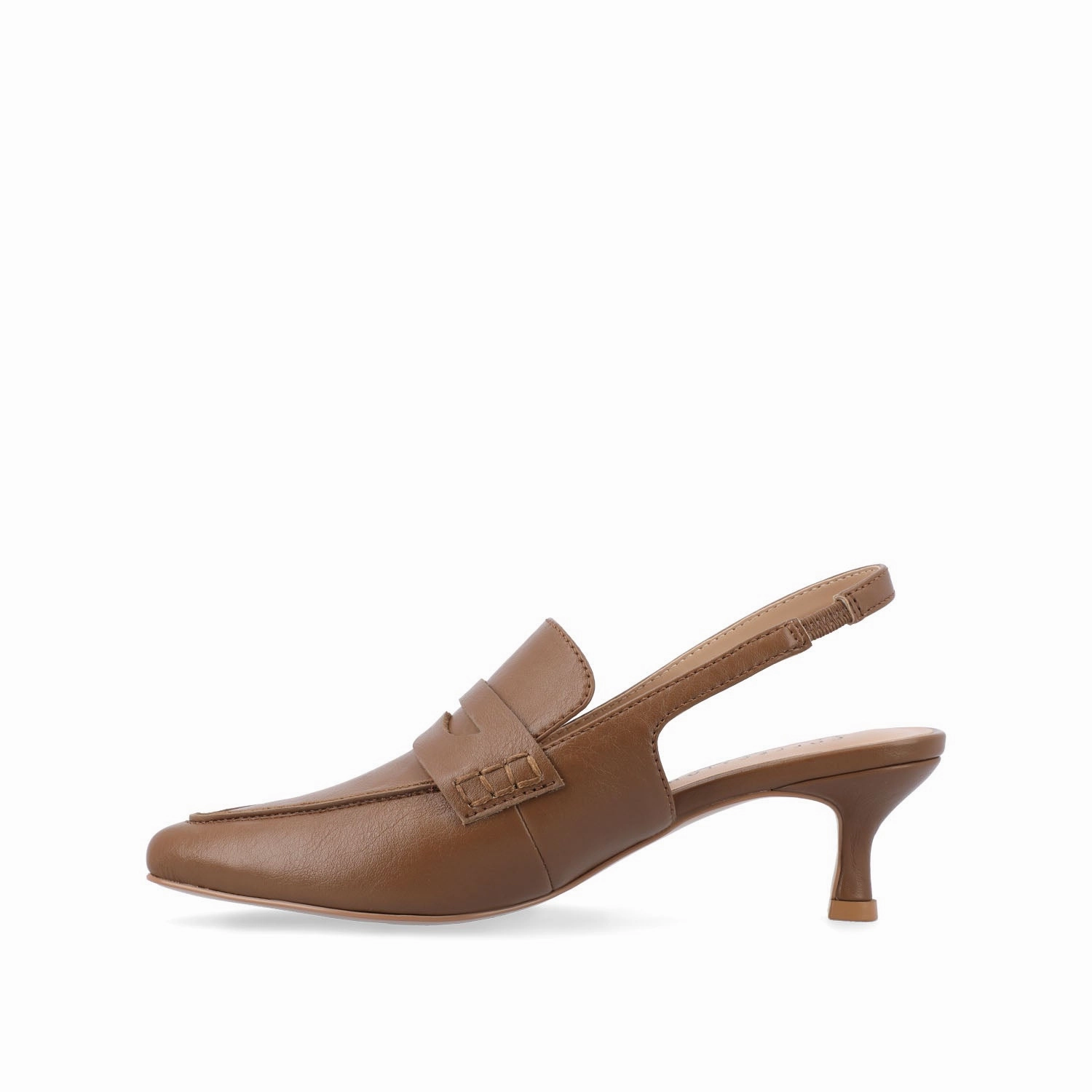 AMORY KITTEN HEEL LOAFERS IN VEGAN LEATHER