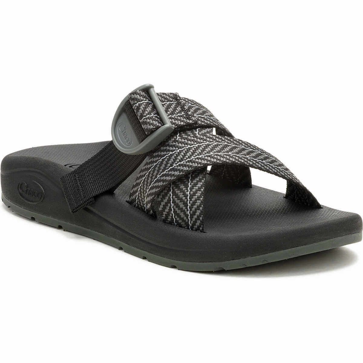 Chaco Women's Cushz Extra Cushioned Slide Frond Black What Are Slippers