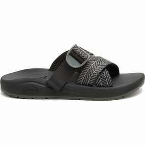 Sauna Slippers Chaco Women's Cushz Extra Cushioned Slide Frond Black