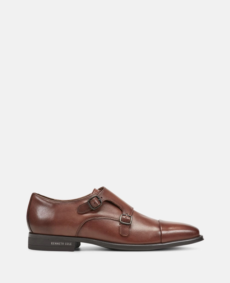 Charles Double Monk Strap Cap Toe Oxford Archie Brogues