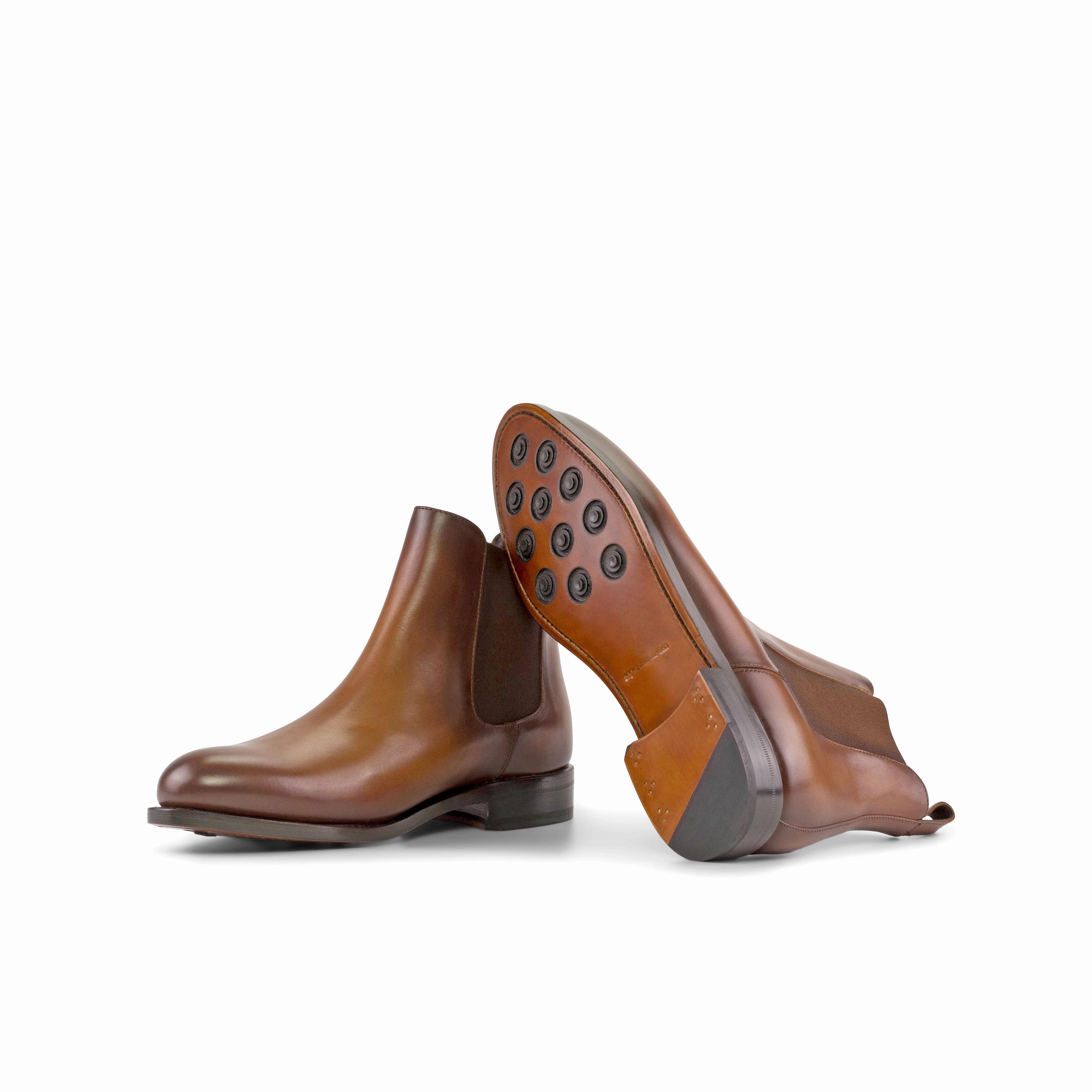 Cognac Calf Chelsea Boots Peerko Chelsea Boots