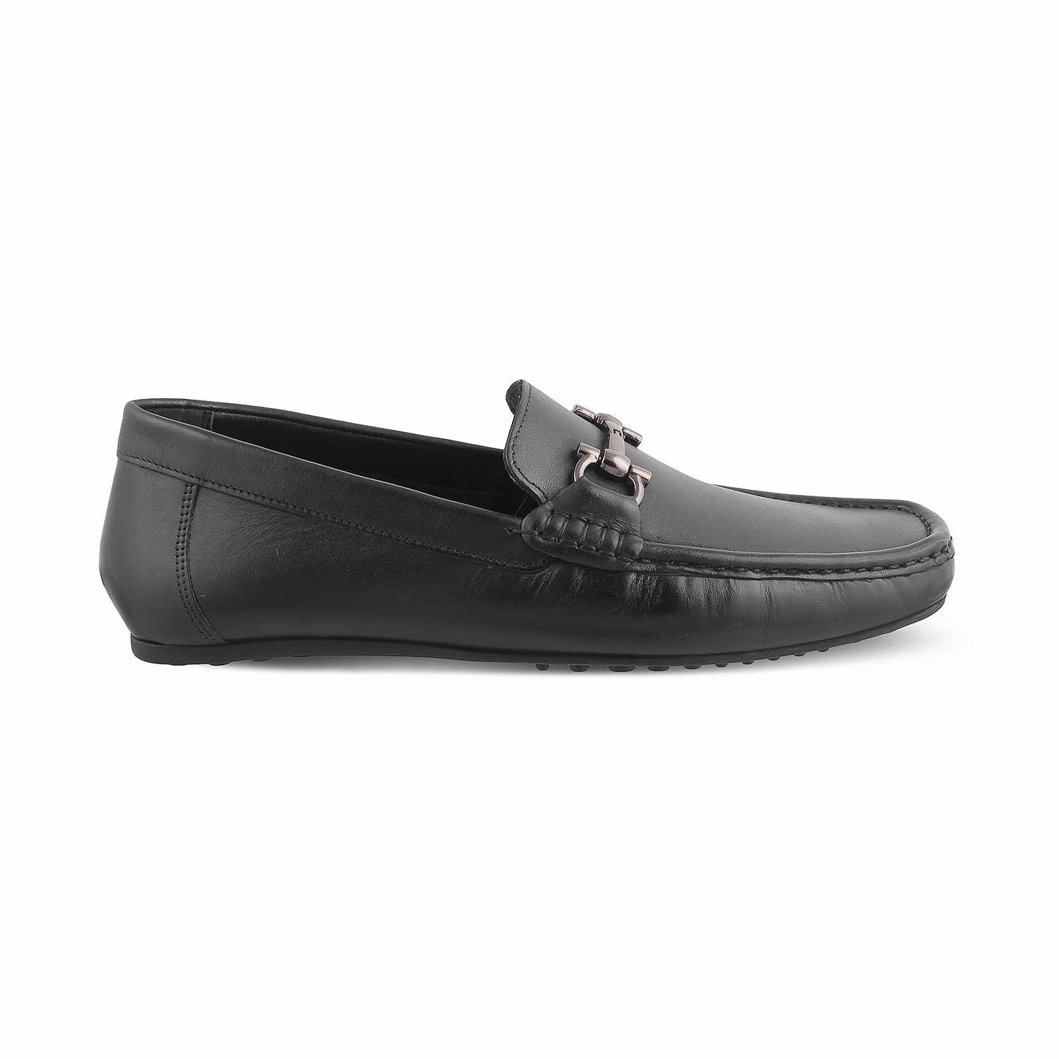 Loafers With Suit The Milane Black Men's Leather Loafers Tresmode