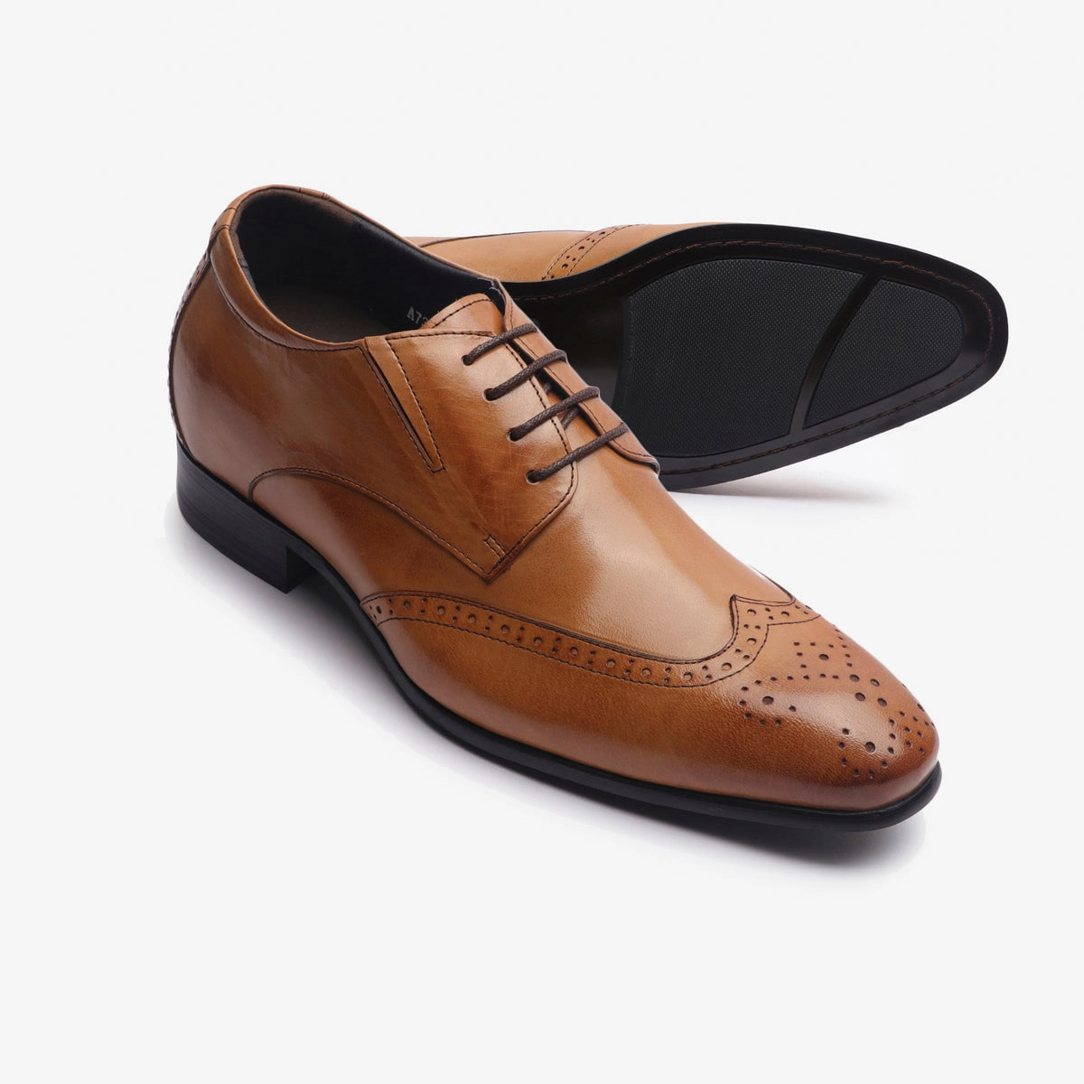 Anders Premium Leather Insert Heel Brogues Styling Brogues