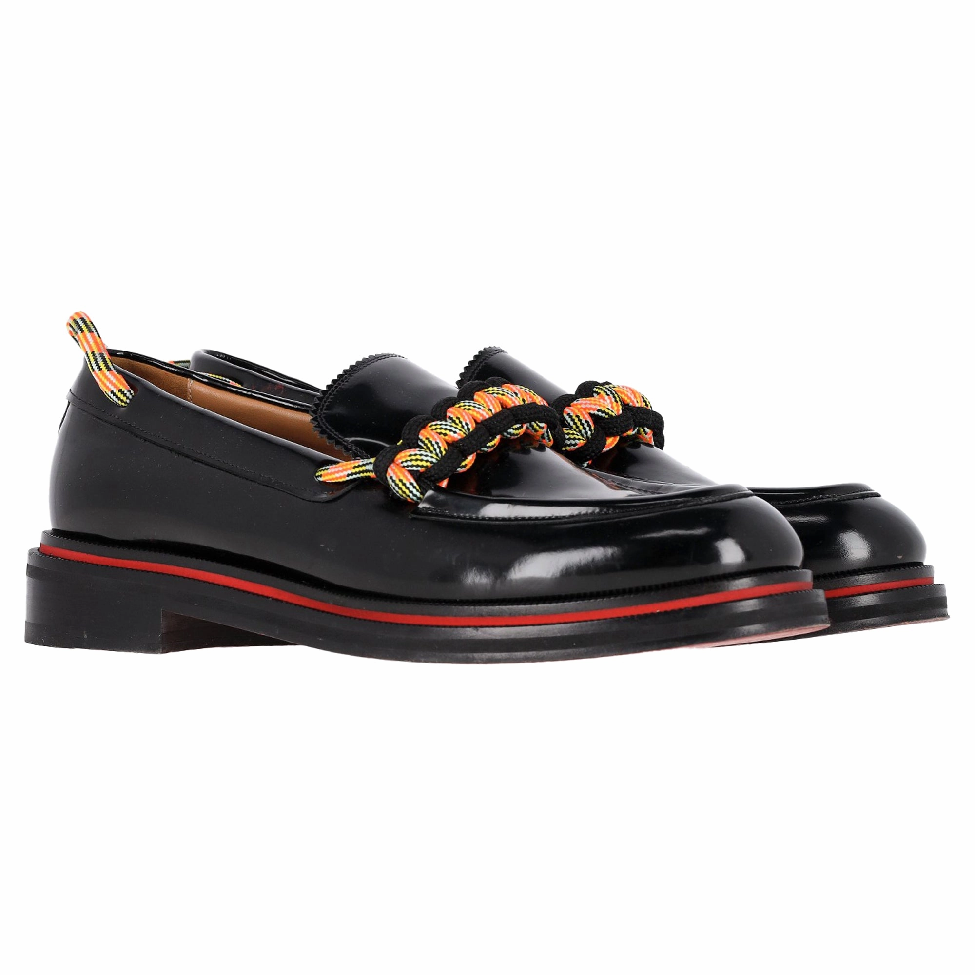 Christian Louboutin Alpillo Loafers in Black Leather Chuck Taylor Loafers