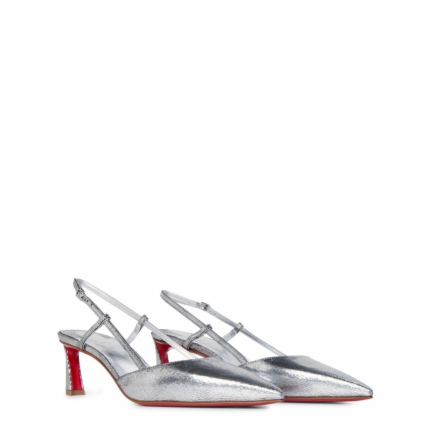 Christian Louboutin  Condoroline 55Mm Heels Silver Knee High Wedge Heel Boots