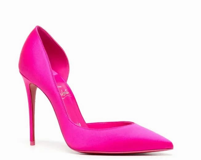 Christian Louboutin Iriza 100mm leather pumps Block Heel Knee High Boots