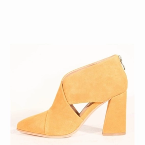 High Heel Band Christina Crossover Suede Booties