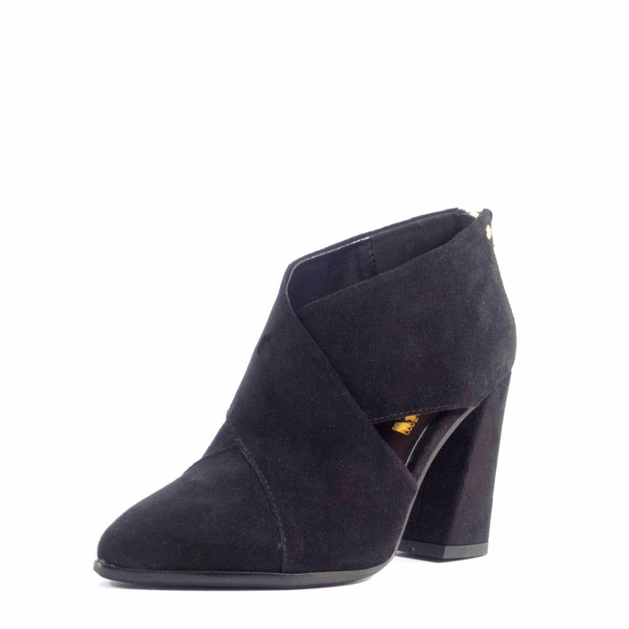 High Heels Caption Christina Crossover Suede Booties