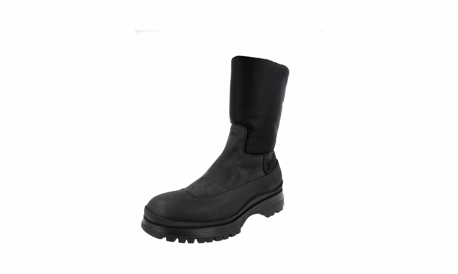 Cool Casual Boots Prada Men's Black Leather Brixxen Boots PI0015