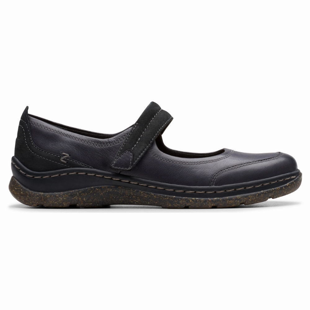 Clarks Orlene Jane Black Leather Shoe (Women's) Target Clogs