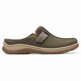 Clarks Orlene Olive Combi Nubuck Clog (Women's) Best Socks To Wear With Clogs