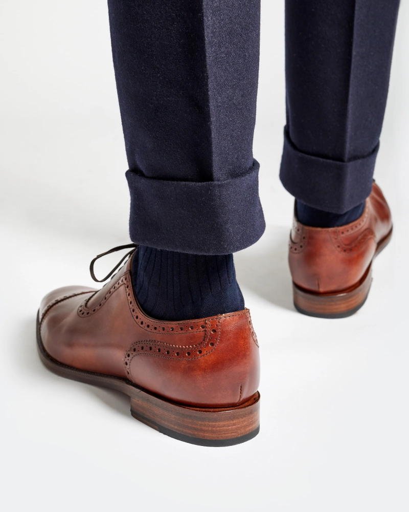 Oxford Shoes Boots Museum Cognac Brogue Oxford Dress Shoe