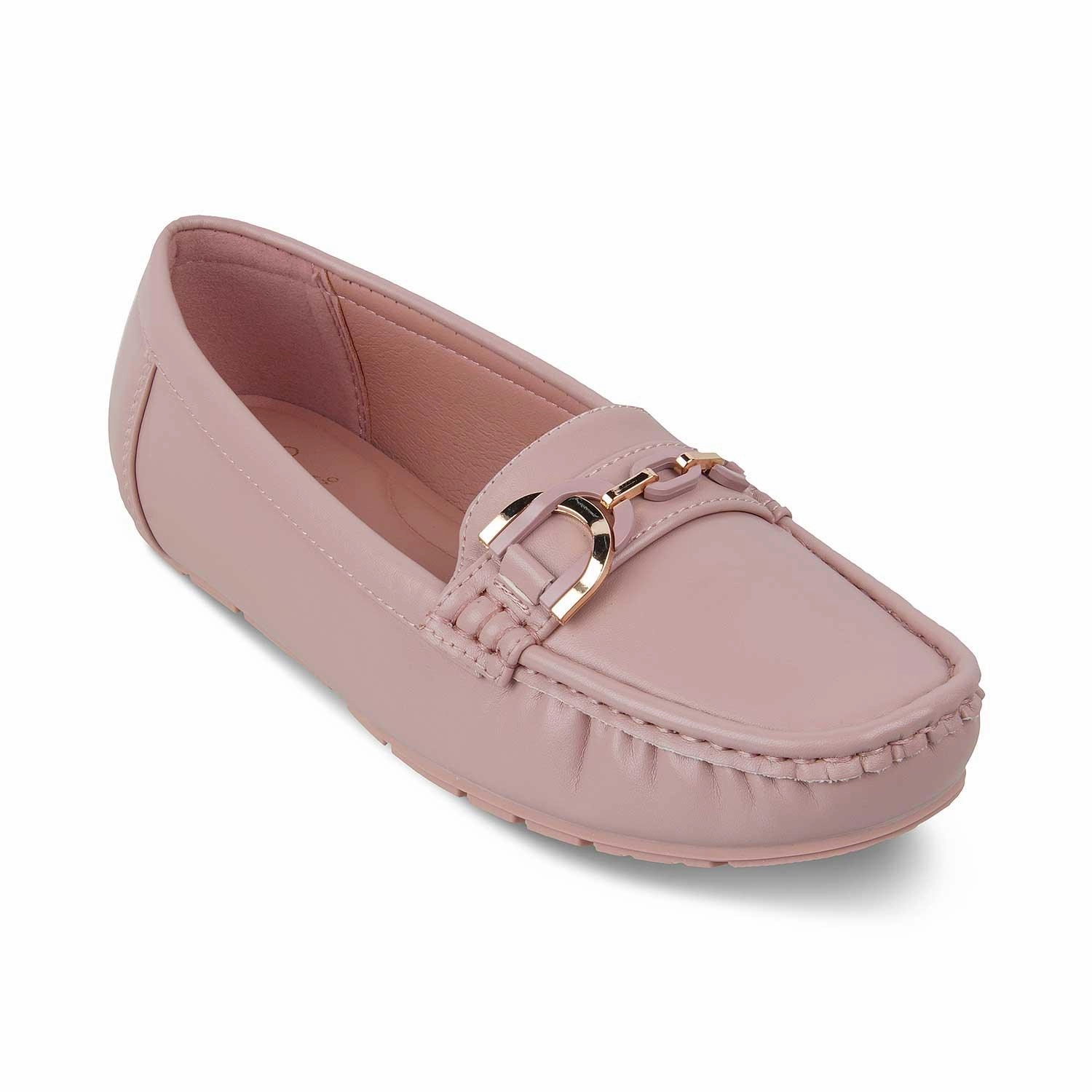 The Miko Pink Women's Dress Loafers Tresmode Lug Loafers