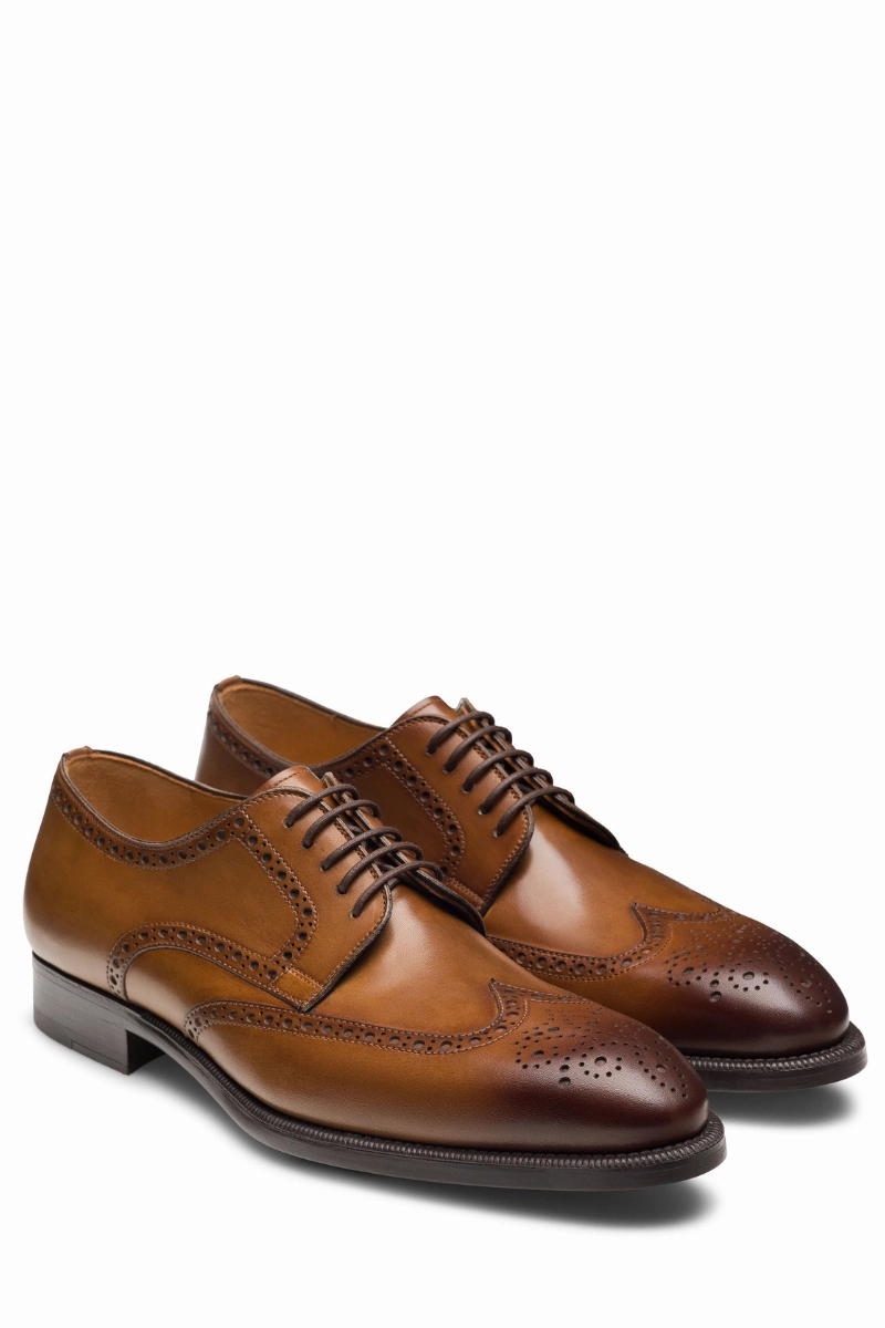 Garett Mesh Lace Up Shoes Heyward Wingtip Derby Shoes