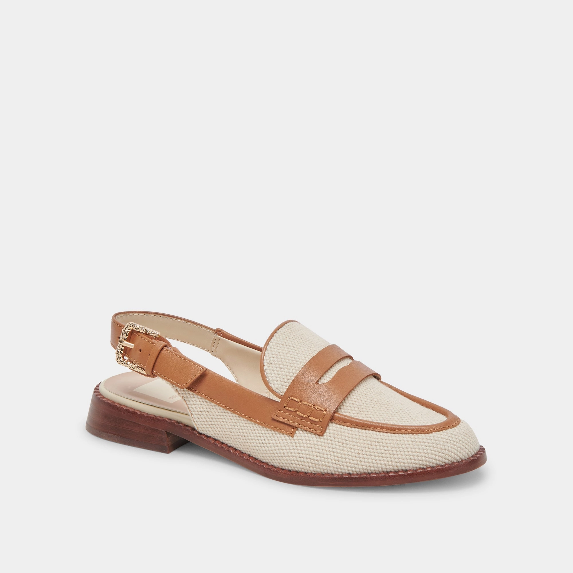 HARDI LOAFERS TAN MULTI CANVAS - re:vita 2 Tone Loafers