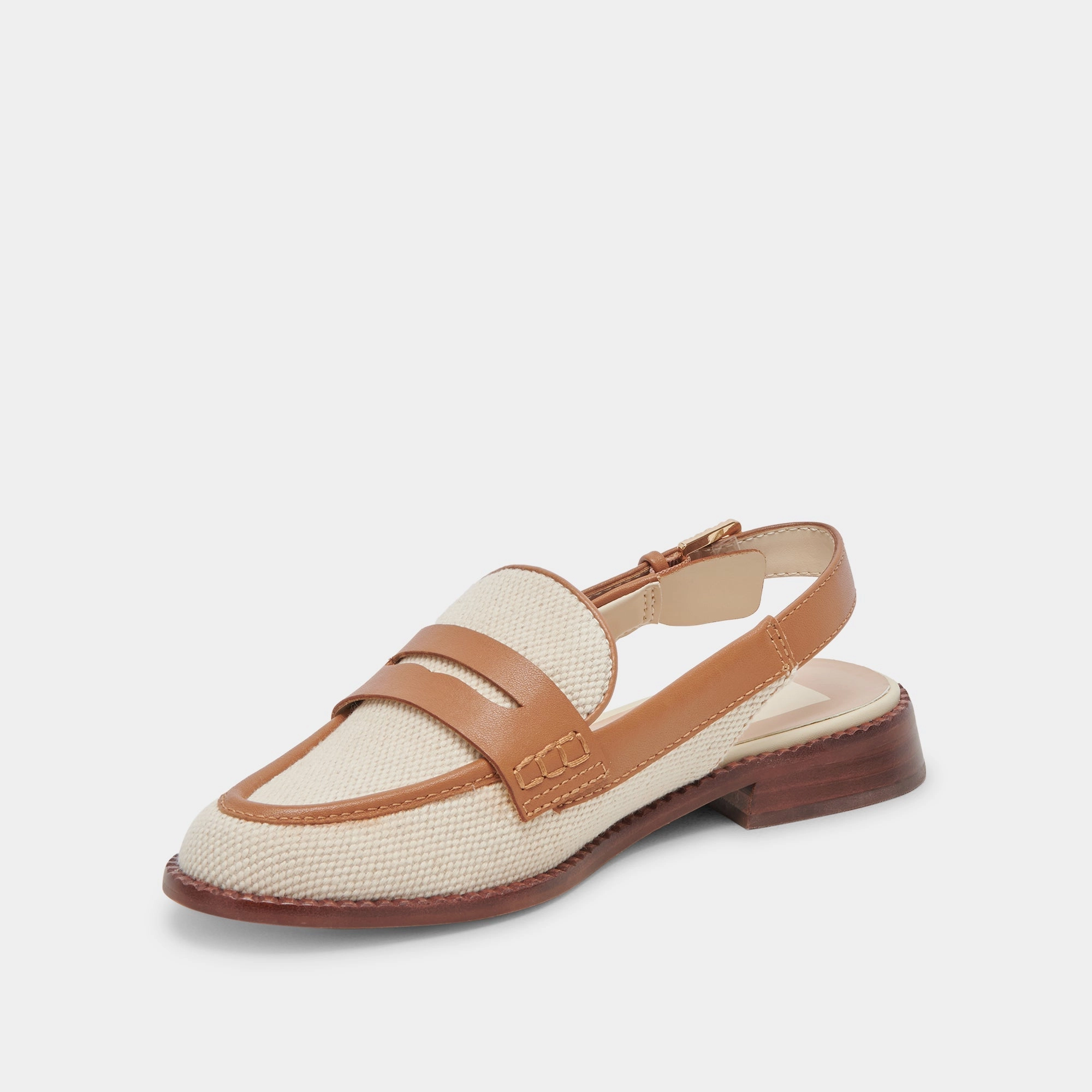 HARDI LOAFERS TAN MULTI CANVAS - re:vita Gucci Loafers With Heel